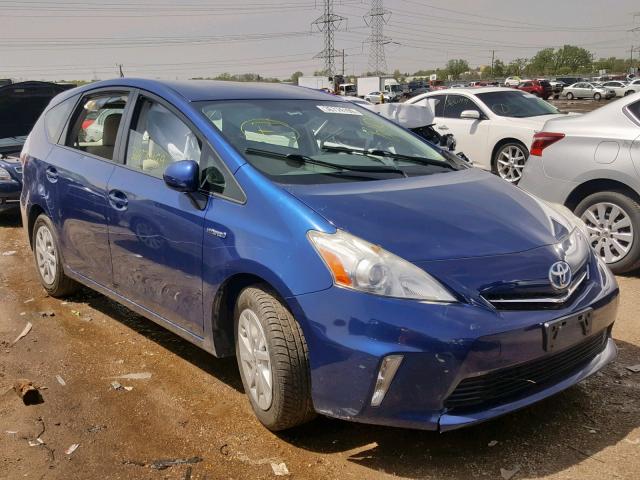 JTDZN3EU1C3028706 - 2012 TOYOTA PRIUS V BLUE photo 1