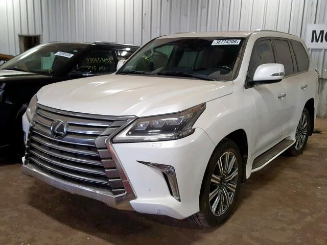 JTJHY7AX1H4237095 - 2017 LEXUS LX 570 WHITE photo 2