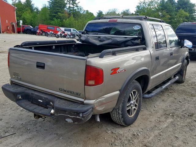 1GCDT13X84K137513 - 2004 CHEVROLET S TRUCK S1 BEIGE photo 4