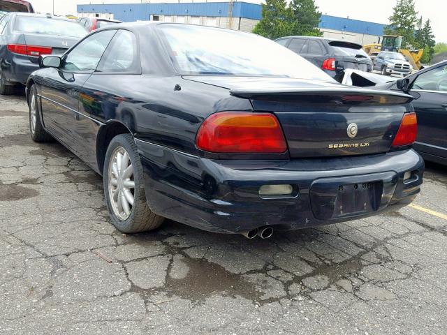 4C3AU52N5VE195136 - 1997 CHRYSLER SEBRING LX BLACK photo 3