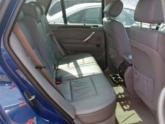 5UXFA53543LV96503 - 2003 BMW X5 3.0I BLUE photo 6