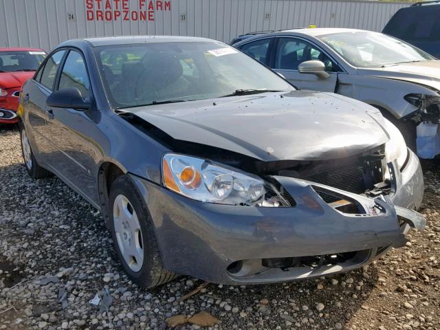 1G2ZF58B674272763 - 2007 PONTIAC G6 VALUE L GRAY photo 1