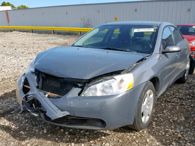 1G2ZF58B674272763 - 2007 PONTIAC G6 VALUE L GRAY photo 2