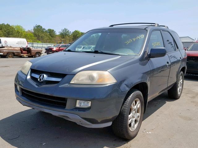 2HNYD18624H525756 - 2004 ACURA MDX TOURIN GRAY photo 2