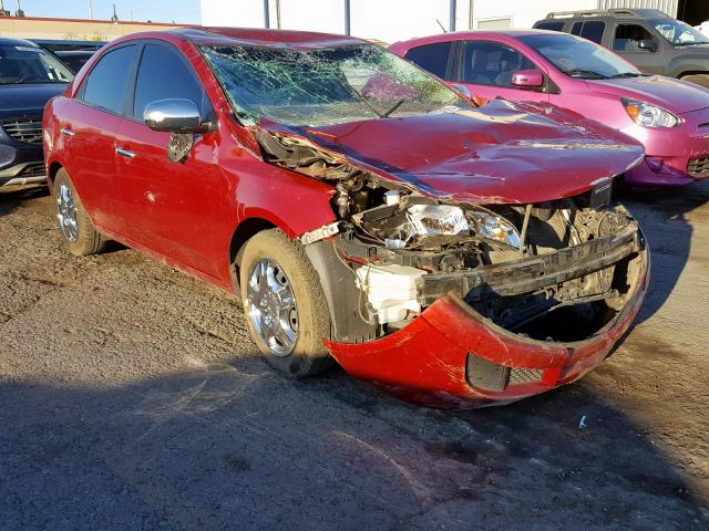 KNAFU4A28A5054055 - 2010 KIA FORTE EX RED photo 1