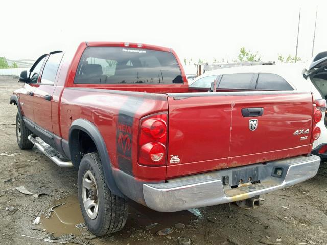 3D7KS19D28G177127 - 2008 DODGE RAM 1500 RED photo 3