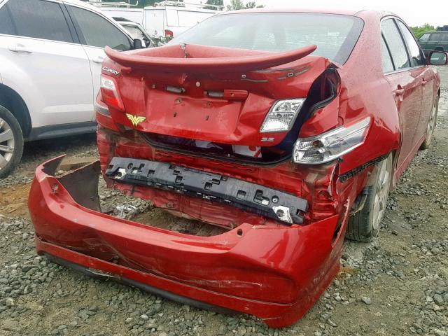 4T1BE46K47U104600 - 2007 TOYOTA CAMRY NEW RED photo 9