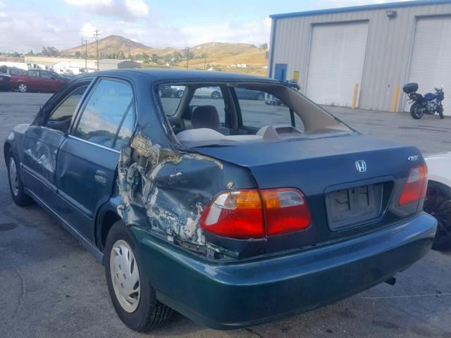 2HGEJ6610XH519997 - 1999 HONDA CIVIC BASE GREEN photo 3
