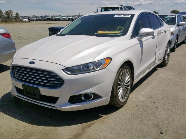 3FA6P0K96DR345479 - 2013 FORD FUSION TIT WHITE photo 2