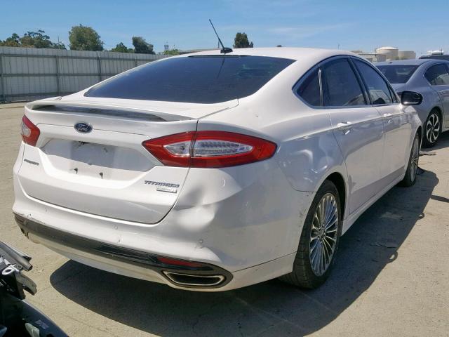 3FA6P0K96DR345479 - 2013 FORD FUSION TIT WHITE photo 4