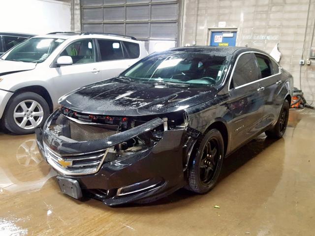 1G1165S32FU101073 - 2015 CHEVROLET IMPALA LTZ BLACK photo 2