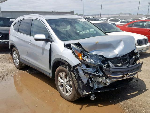 2HKRM4H71EH647859 - 2014 HONDA CR-V EXL SILVER photo 1