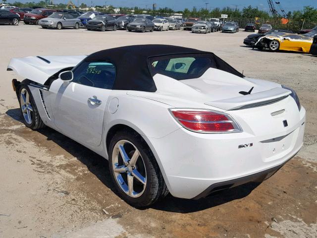 1G8MG35X08Y132834 - 2008 SATURN SKY REDLIN WHITE photo 3