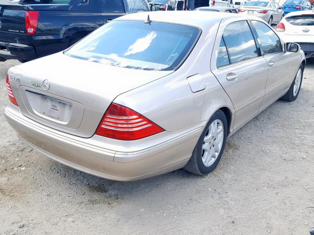 WDBNG70J23A369538 - 2003 MERCEDES-BENZ S 430 SILVER photo 4