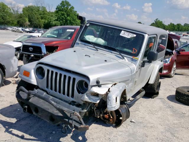 1J4FA44S75P308575 - 2005 JEEP WRANGLER / SILVER photo 2