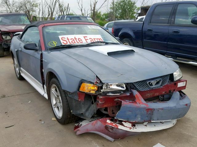 1FAFP45X13F438438 - 2003 FORD MUSTANG GT GRAY photo 1