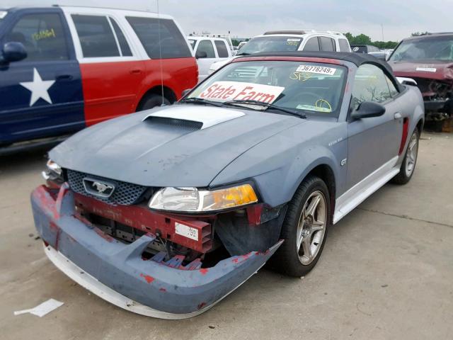 1FAFP45X13F438438 - 2003 FORD MUSTANG GT GRAY photo 2