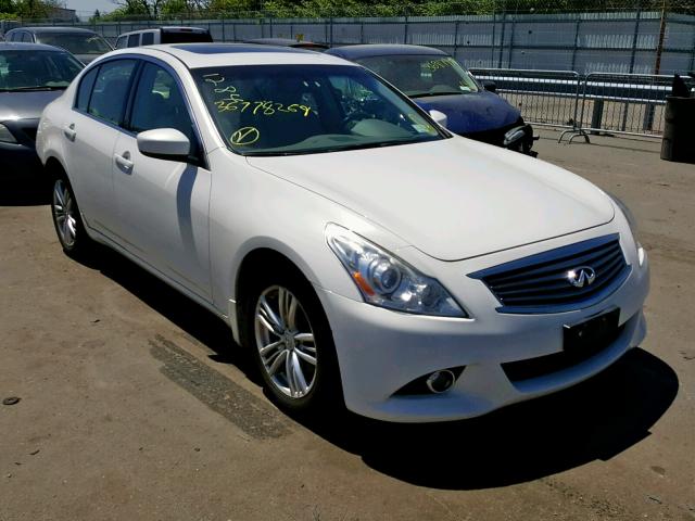 JN1CV6AR3CM975719 - 2012 INFINITI G37 WHITE photo 1