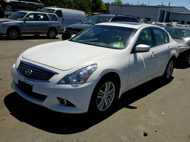 JN1CV6AR3CM975719 - 2012 INFINITI G37 WHITE photo 2