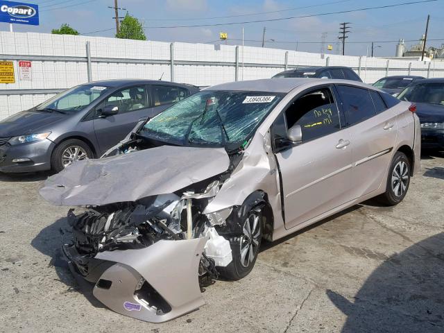 JTDKARFPXK3105029 - 2019 TOYOTA PRIUS PRIM 银色 照片 2