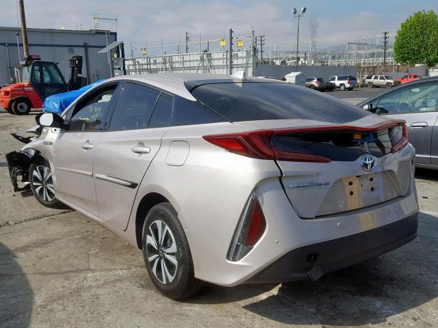 JTDKARFPXK3105029 - 2019 TOYOTA PRIUS PRIM 银色 照片 3