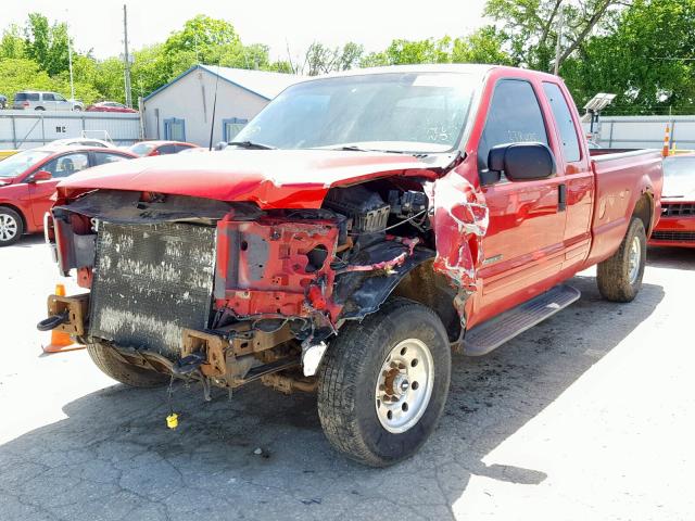 1FTNX21F61EA55623 - 2001 FORD F250 SUPER RED photo 2