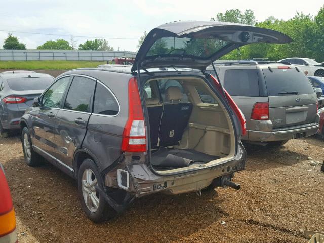 5J6RE4H75AL081282 - 2010 HONDA CR-V EXL GRAY photo 3