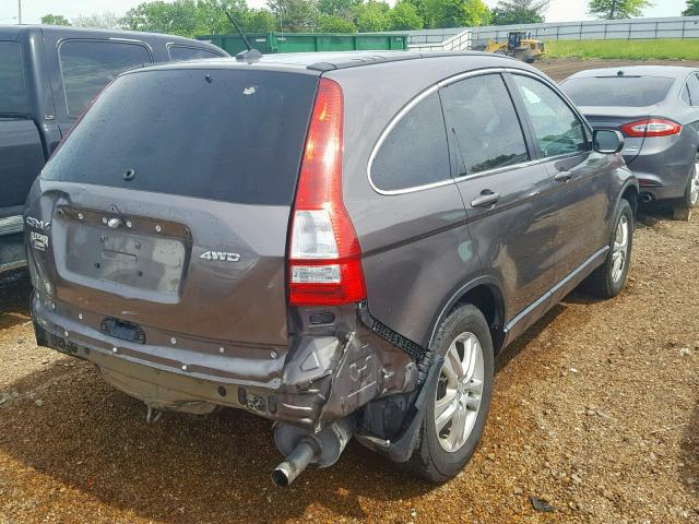 5J6RE4H75AL081282 - 2010 HONDA CR-V EXL GRAY photo 4