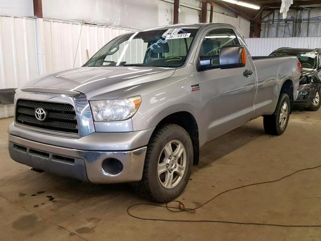 5TFMV52138X082864 - 2008 TOYOTA TUNDRA SILVER photo 2