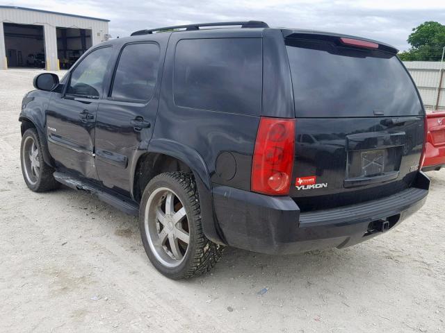 1GKFC13C37R257175 - 2007 GMC YUKON BLACK photo 3