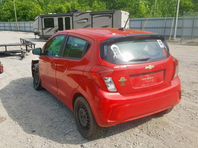 KL8CA6SA0HC730092 - 2017 CHEVROLET SPARK LS RED photo 3