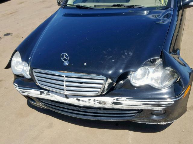 WDBRF92H07F854585 - 2007 MERCEDES-BENZ C 280 4MAT BLACK photo 7