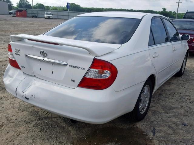 4T1BF32K42U020668 - 2002 TOYOTA CAMRY LE WHITE photo 4