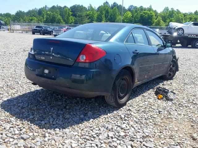 1G2ZF58B974102168 - 2007 PONTIAC G6 VALUE L GREEN photo 4