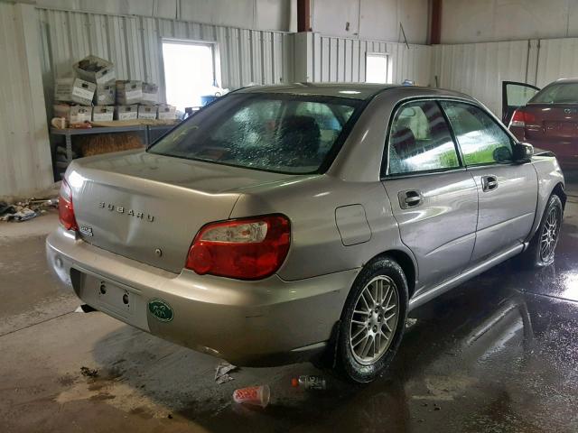 JF1GD67535H516486 - 2005 SUBARU IMPREZA RS SILVER photo 4