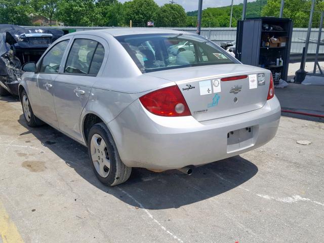 1G1AK52F357501937 - 2005 CHEVROLET COBALT SILVER photo 3