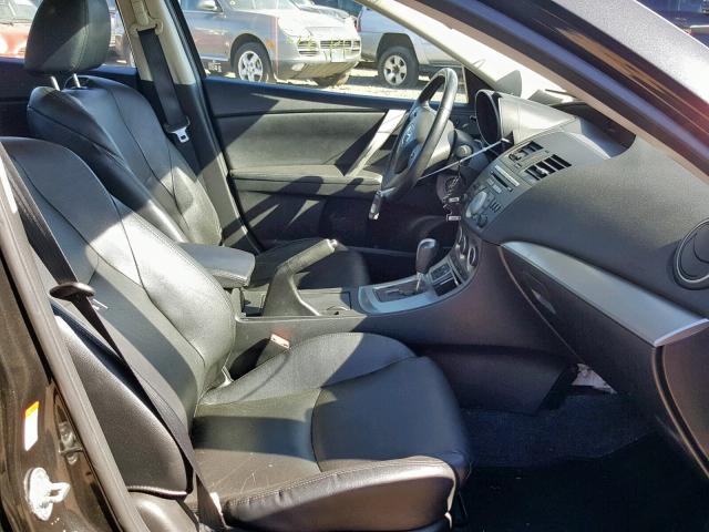 JM1BL1H60A1267987 - 2010 MAZDA 3 S BLACK photo 5