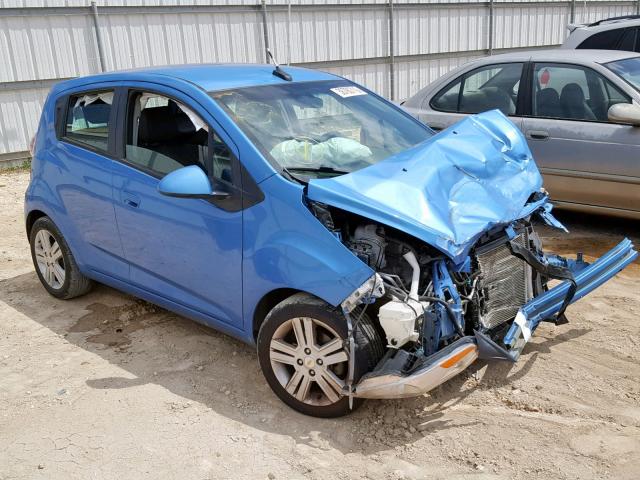 KL8CD6S93EC542241 - 2014 CHEVROLET SPARK 1LT BLUE photo 1