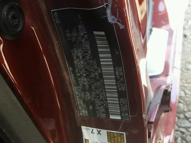 JTLKT334464107154 - 2006 TOYOTA SCION XB 栗色 照片 10