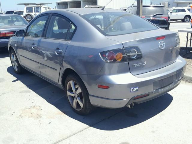 JM1BK123141103380 - 2004 MAZDA 3 S GRAY photo 3