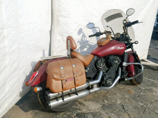 56KMSB11XG3115822 - 2016 INDIAN MOTORCYCLE CO. SCOUT SIXT MAROON photo 4