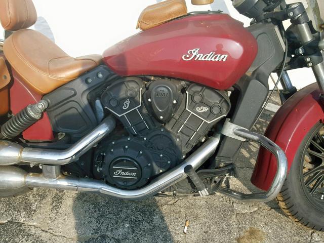 56KMSB11XG3115822 - 2016 INDIAN MOTORCYCLE CO. SCOUT SIXT MAROON photo 7