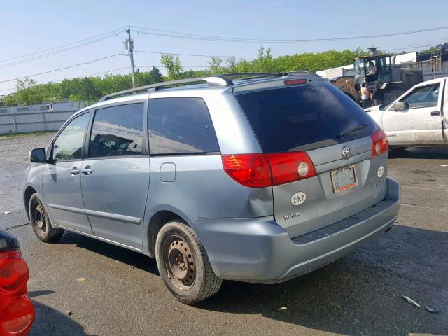 5TDZA23C06S410664 - 2006 TOYOTA SIENNA CE BLUE photo 3