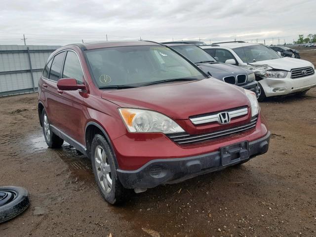 JHLRE48777C090471 - 2007 HONDA CR-V EXL RED photo 1