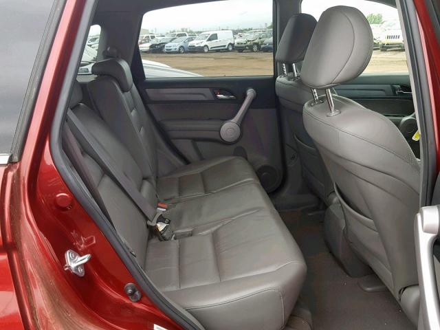 JHLRE48777C090471 - 2007 HONDA CR-V EXL RED photo 6