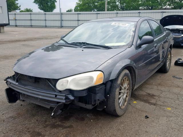 1C3EL46X64N228946 - 2004 CHRYSLER SEBRING LX CHARCOAL photo 2