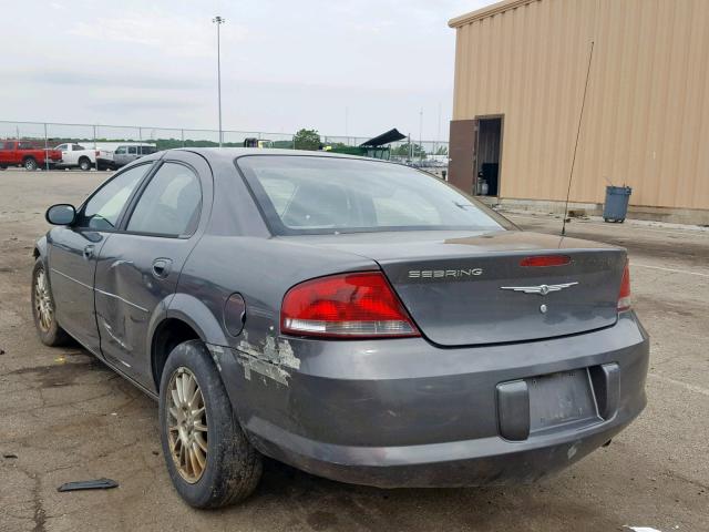 1C3EL46X64N228946 - 2004 CHRYSLER SEBRING LX CHARCOAL photo 3