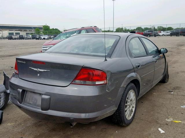 1C3EL46X64N228946 - 2004 CHRYSLER SEBRING LX CHARCOAL photo 4