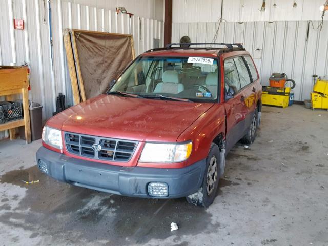 JF1SF6351XH703867 - 1999 SUBARU FORESTER L RED photo 2