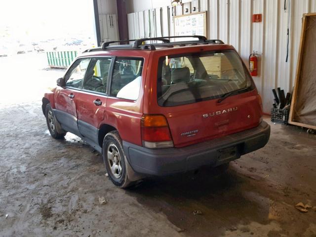 JF1SF6351XH703867 - 1999 SUBARU FORESTER L RED photo 3